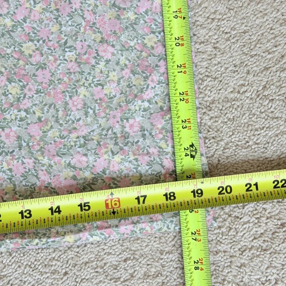 Laura Ashley Pink Ditsy Floral Cotton Pillowcase Set of 2 Cottagecore 19.5x27